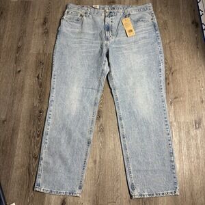 Levis 541 Athletic Taper Fit Stretch Jeans Mens 40x32 Lt Blue Wash New